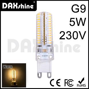 DAXSHINE 104LED G9 5W AC230V Warm White 2800-3200K 280-320lm     